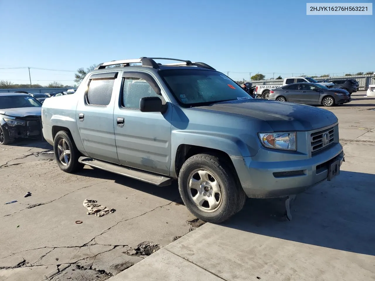 2006 Honda Ridgeline Rt VIN: 2HJYK16276H563221 Lot: 81400574