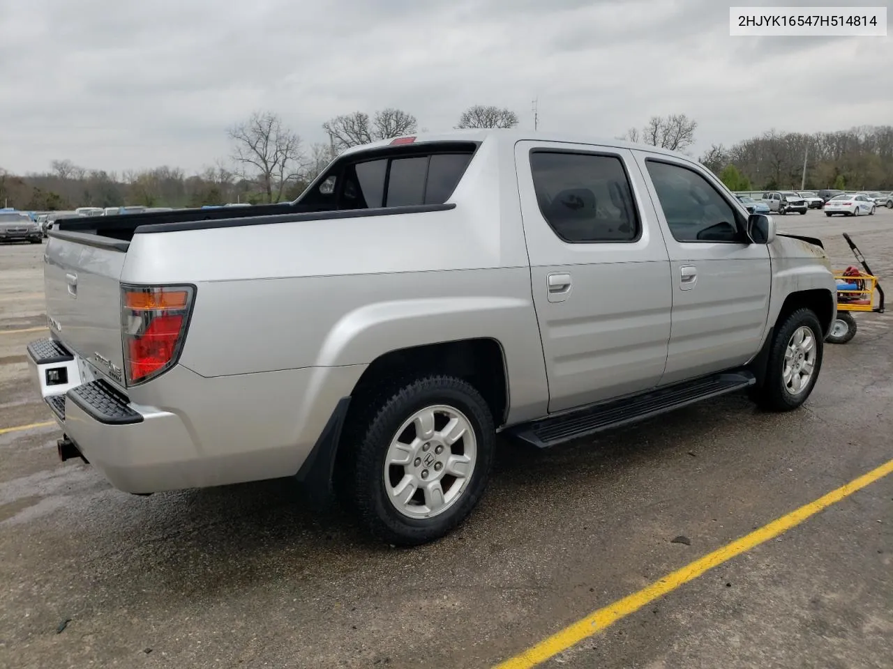 2007 Honda Ridgeline Rtl VIN: 2HJYK16547H514814 Lot: 48894234