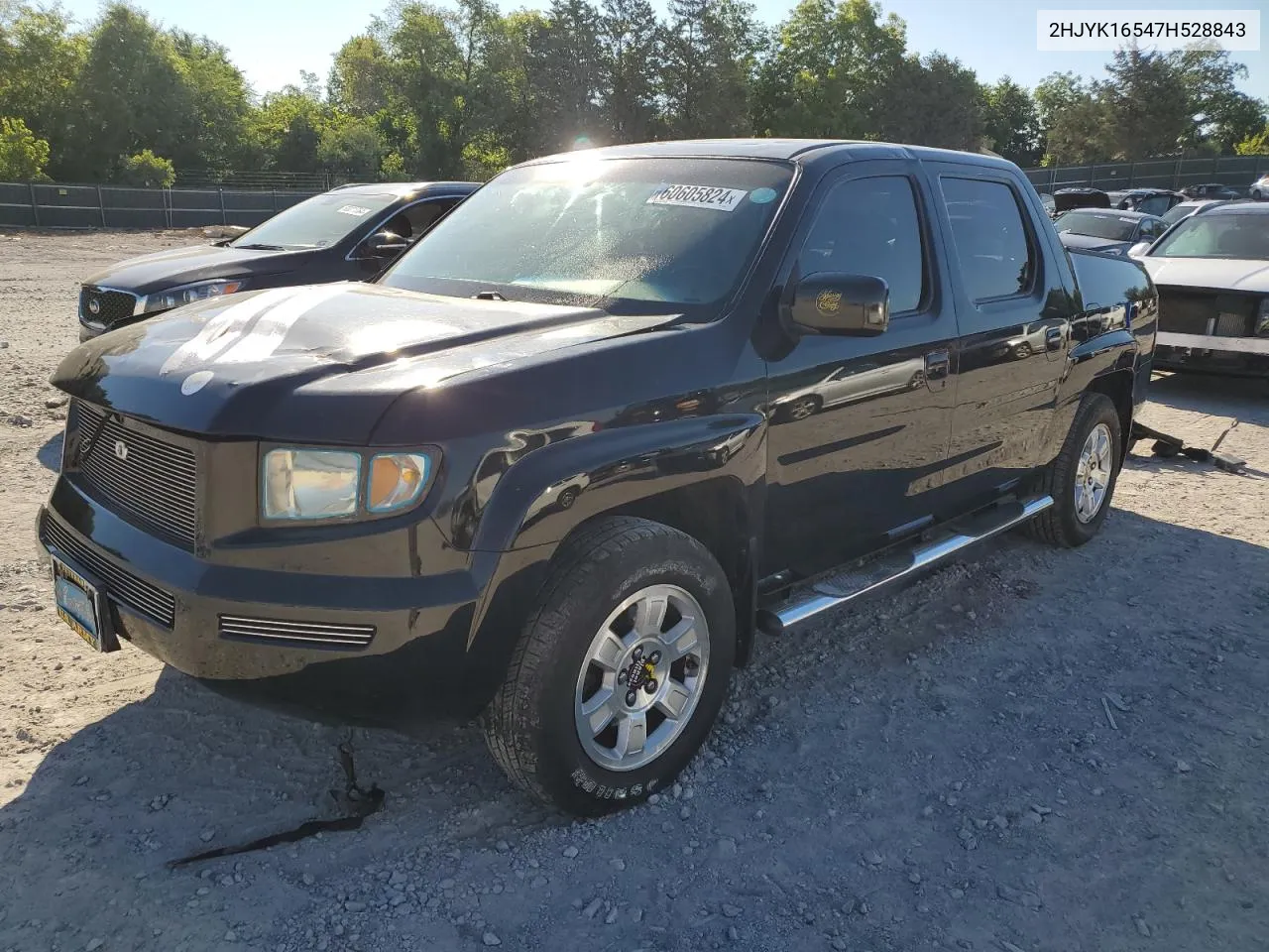 2007 Honda Ridgeline Rtl VIN: 2HJYK16547H528843 Lot: 60605824