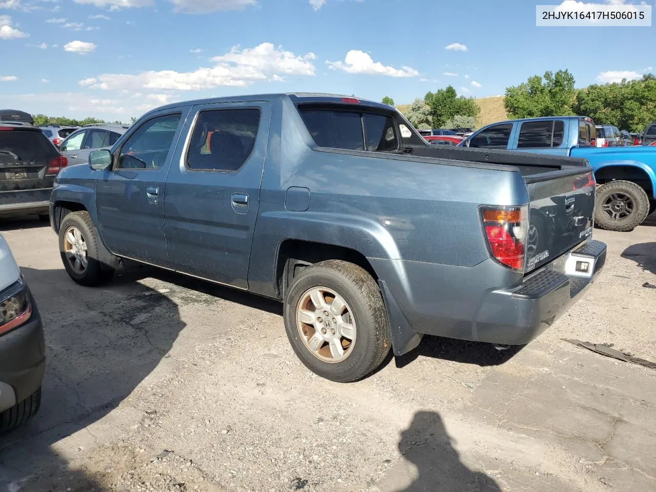 2007 Honda Ridgeline Rts VIN: 2HJYK16417H506015 Lot: 61564514