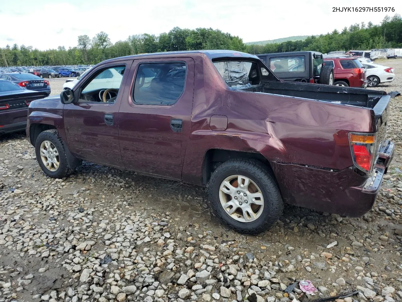 2007 Honda Ridgeline Rt VIN: 2HJYK16297H551976 Lot: 66175684