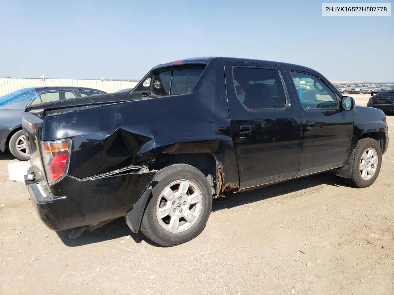 2007 Honda Ridgeline Rtl VIN: 2HJYK16527H507778 Lot: 68738654