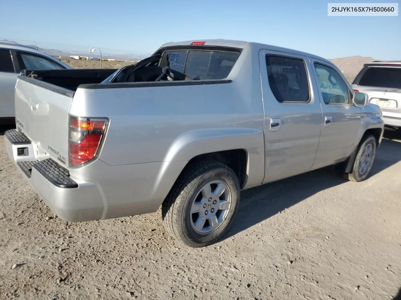 2007 Honda Ridgeline Rtl VIN: 2HJYK165X7H500660 Lot: 69111204