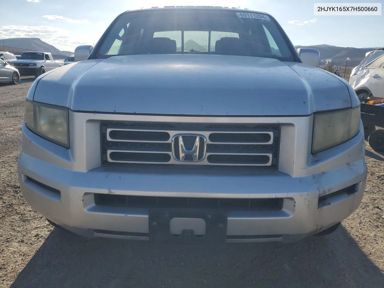 2007 Honda Ridgeline Rtl VIN: 2HJYK165X7H500660 Lot: 69111204