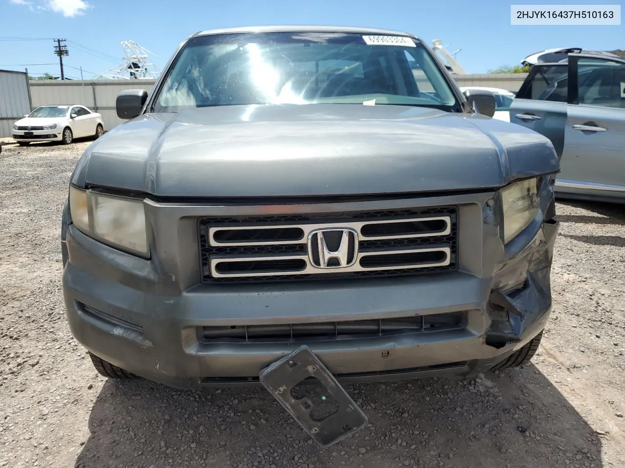 2007 Honda Ridgeline Rts VIN: 2HJYK16437H510163 Lot: 69903304