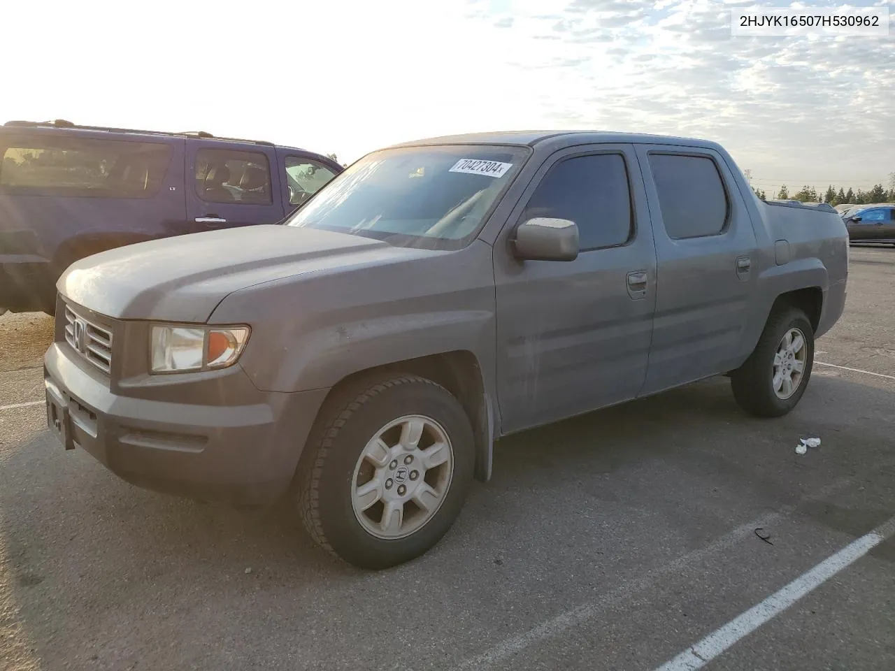 2007 Honda Ridgeline Rtl VIN: 2HJYK16507H530962 Lot: 70427304