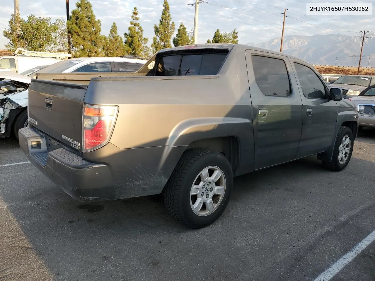 2007 Honda Ridgeline Rtl VIN: 2HJYK16507H530962 Lot: 70427304