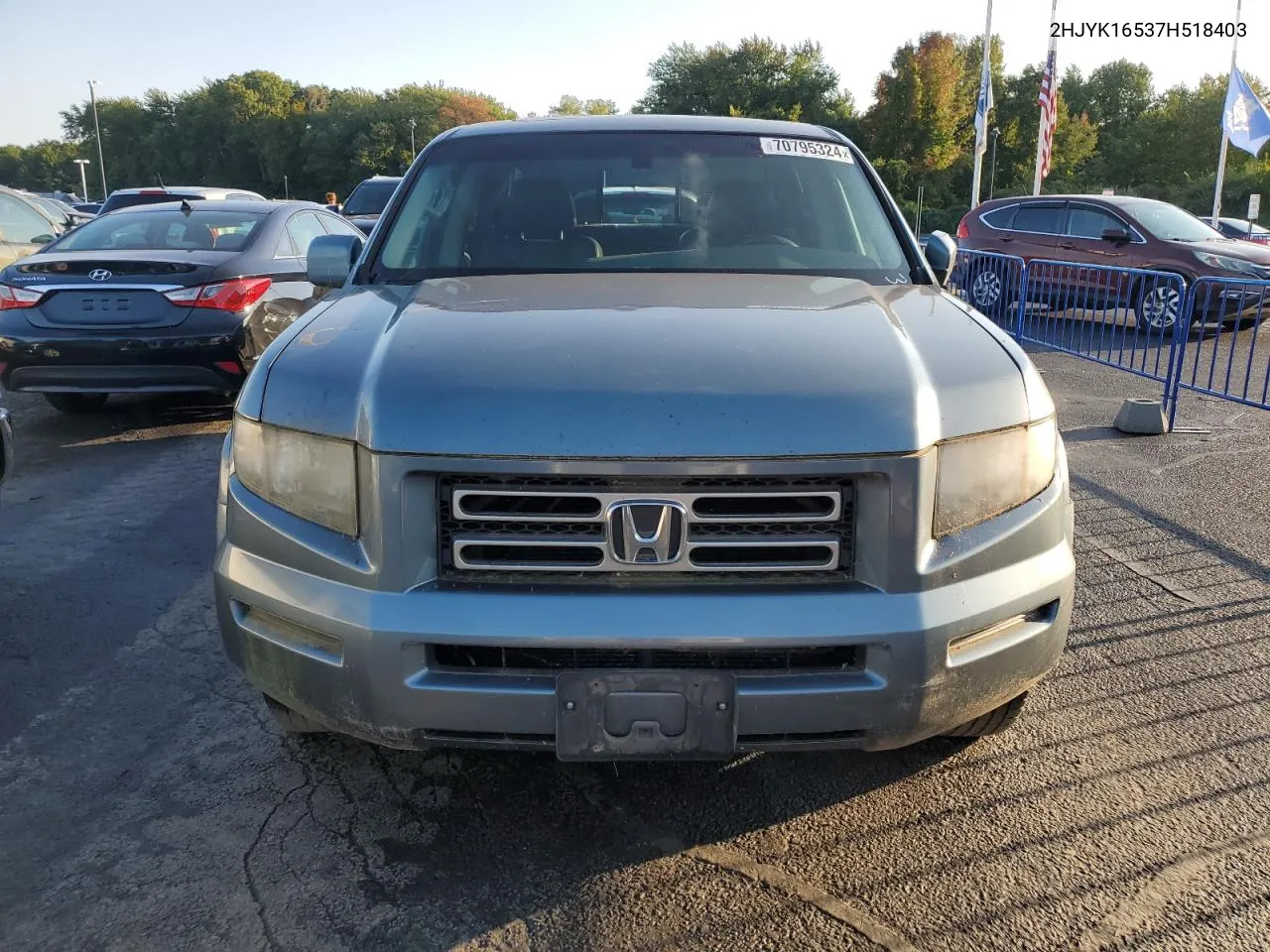 2007 Honda Ridgeline Rtl VIN: 2HJYK16537H518403 Lot: 70795324