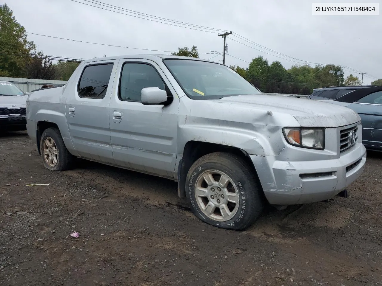 2007 Honda Ridgeline Rtl VIN: 2HJYK16517H548404 Lot: 72587054