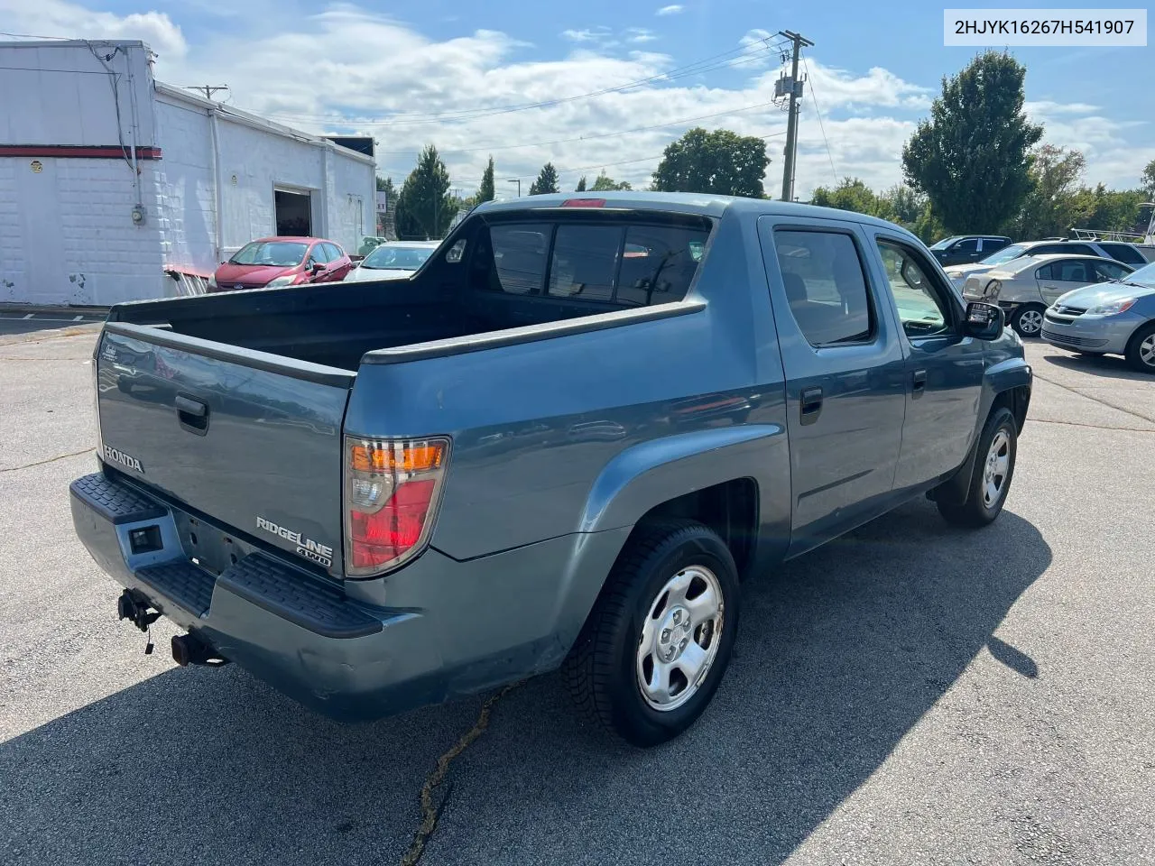 2007 Honda Ridgeline Rt VIN: 2HJYK16267H541907 Lot: 72588864