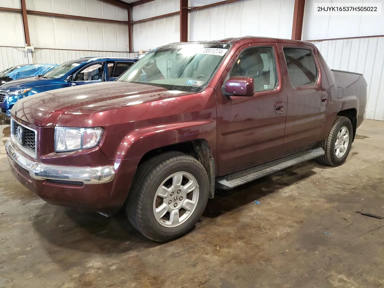 2007 Honda Ridgeline Rtl VIN: 2HJYK16537H505022 Lot: 73001274