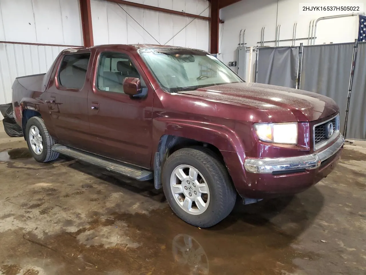 2007 Honda Ridgeline Rtl VIN: 2HJYK16537H505022 Lot: 73001274