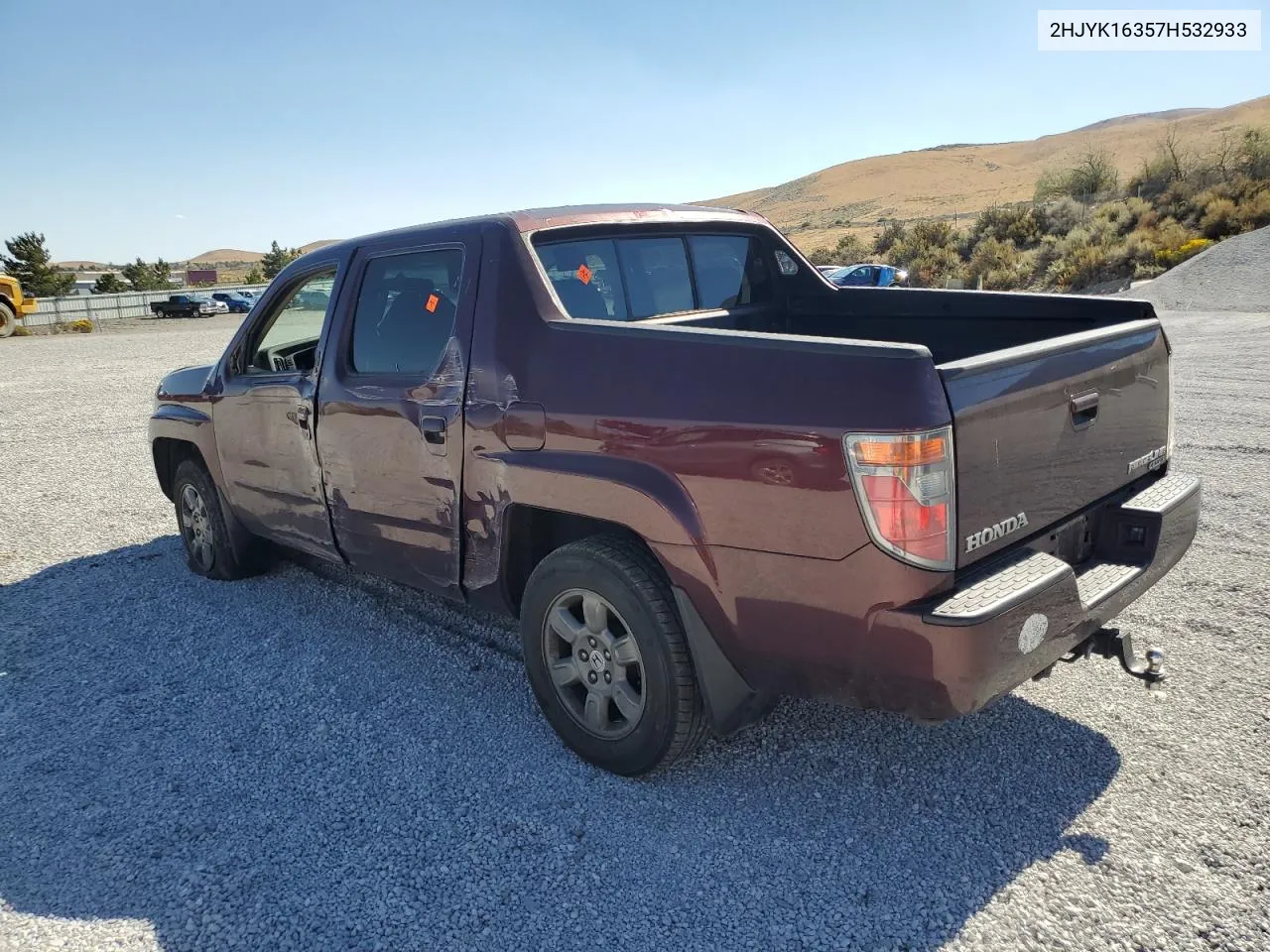 2007 Honda Ridgeline Rtx VIN: 2HJYK16357H532933 Lot: 73053444