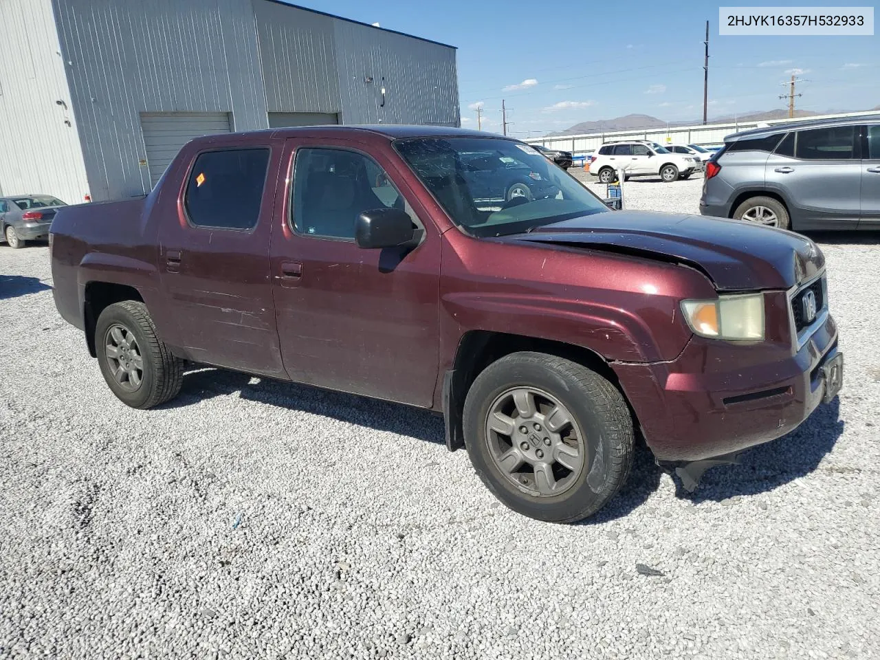 2HJYK16357H532933 2007 Honda Ridgeline Rtx