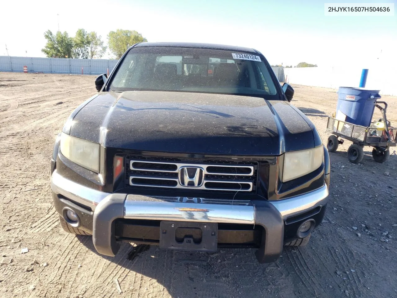 2007 Honda Ridgeline Rtl VIN: 2HJYK16507H504636 Lot: 73240124