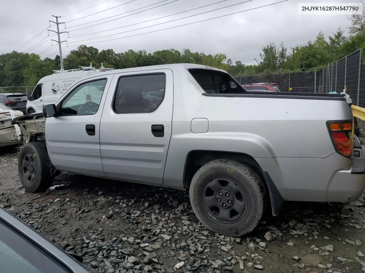 2HJYK16287H547790 2007 Honda Ridgeline Rt