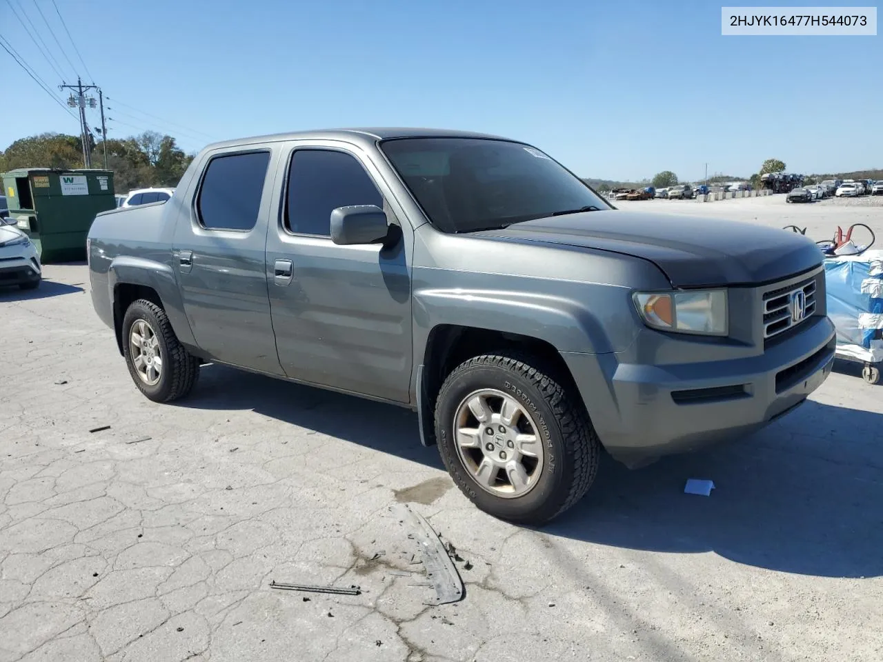 2007 Honda Ridgeline Rts VIN: 2HJYK16477H544073 Lot: 73688164