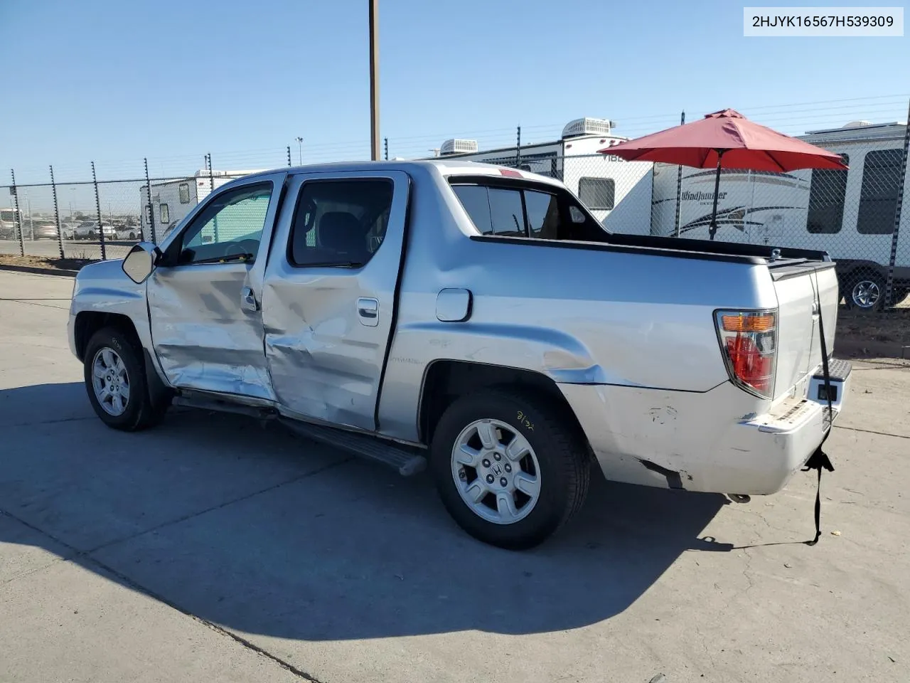 2HJYK16567H539309 2007 Honda Ridgeline Rtl