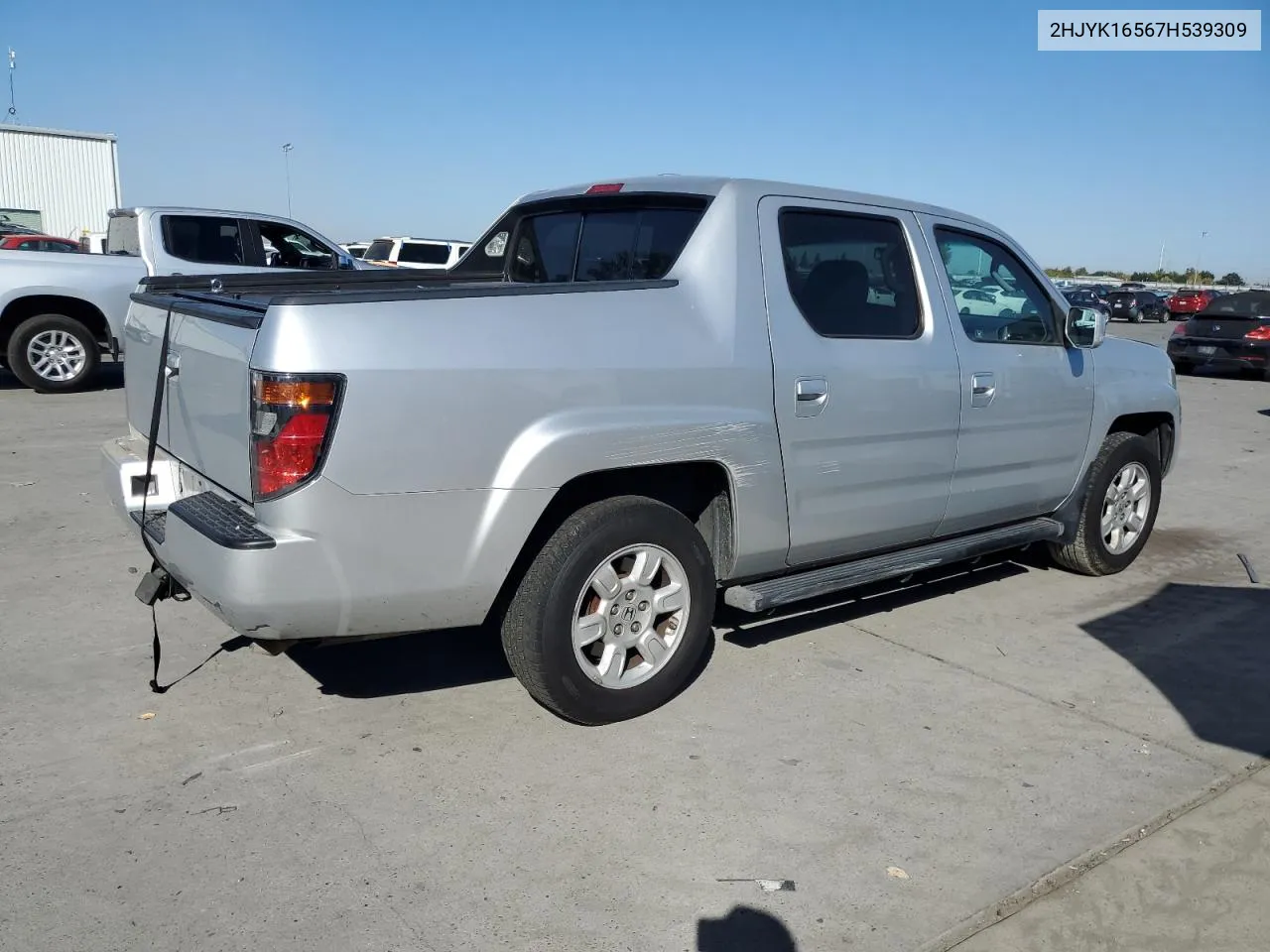 2007 Honda Ridgeline Rtl VIN: 2HJYK16567H539309 Lot: 73769974