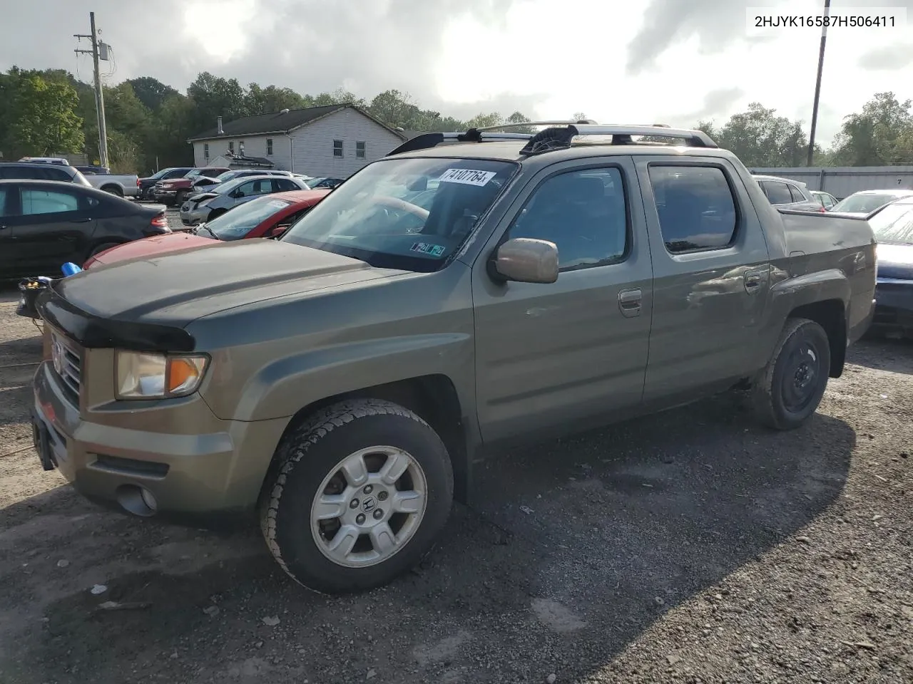 2007 Honda Ridgeline Rtl VIN: 2HJYK16587H506411 Lot: 74107764