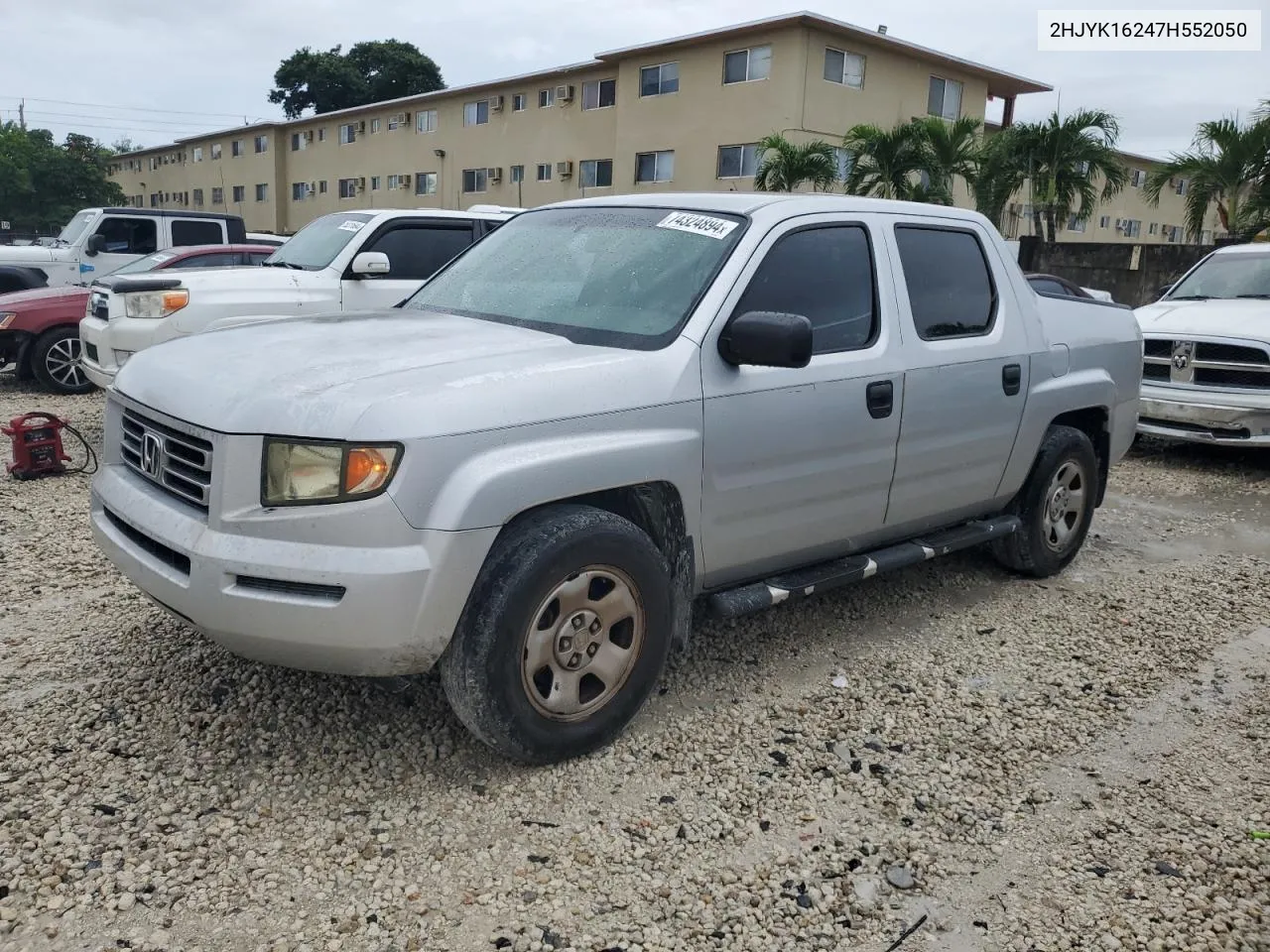 2007 Honda Ridgeline Rt VIN: 2HJYK16247H552050 Lot: 74324894