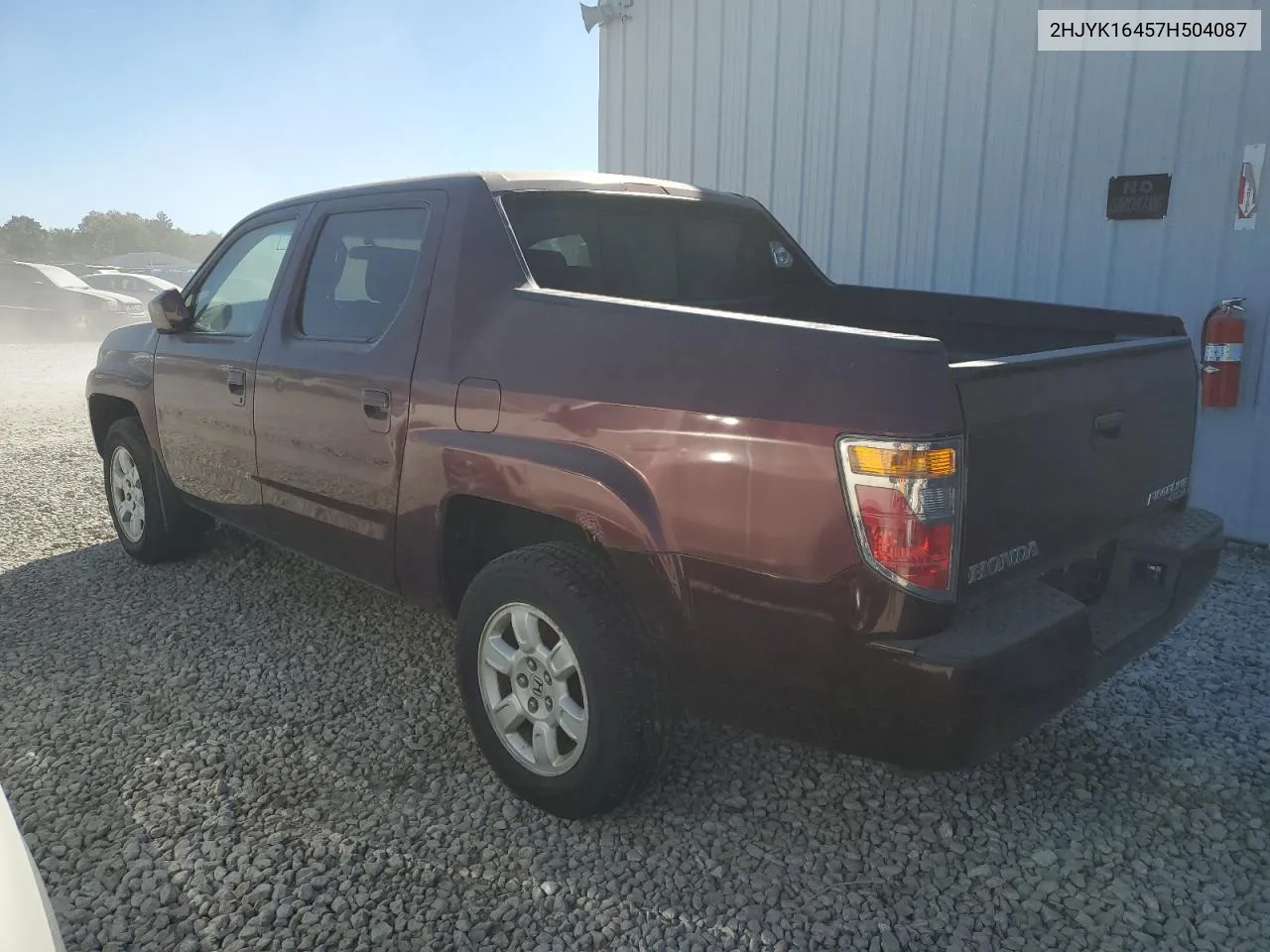 2007 Honda Ridgeline Rts VIN: 2HJYK16457H504087 Lot: 75096294