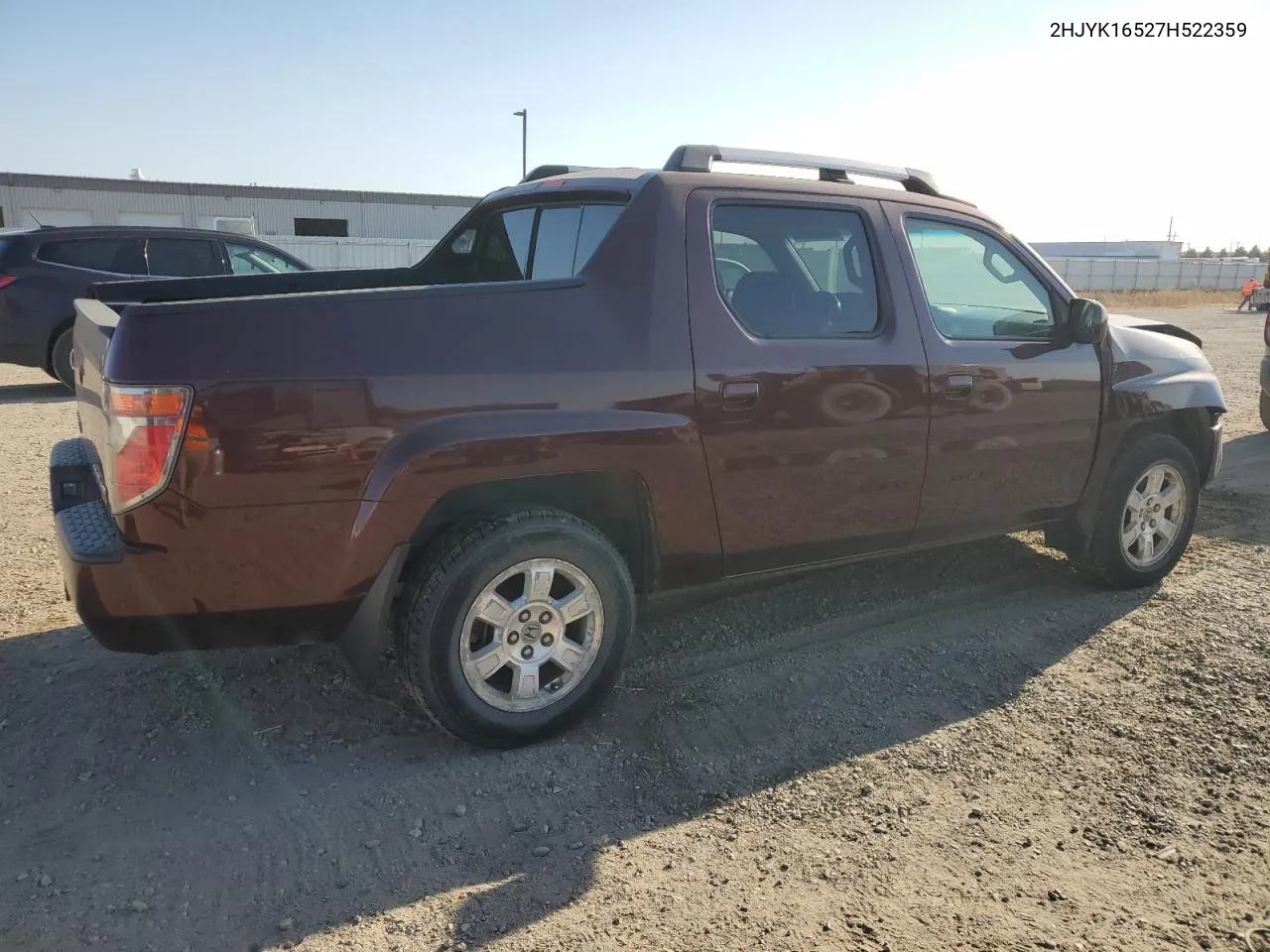 2007 Honda Ridgeline Rtl VIN: 2HJYK16527H522359 Lot: 75229004