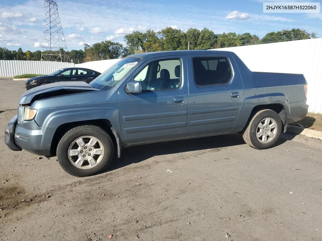 2007 Honda Ridgeline Rtl VIN: 2HJYK16587H522060 Lot: 75454964