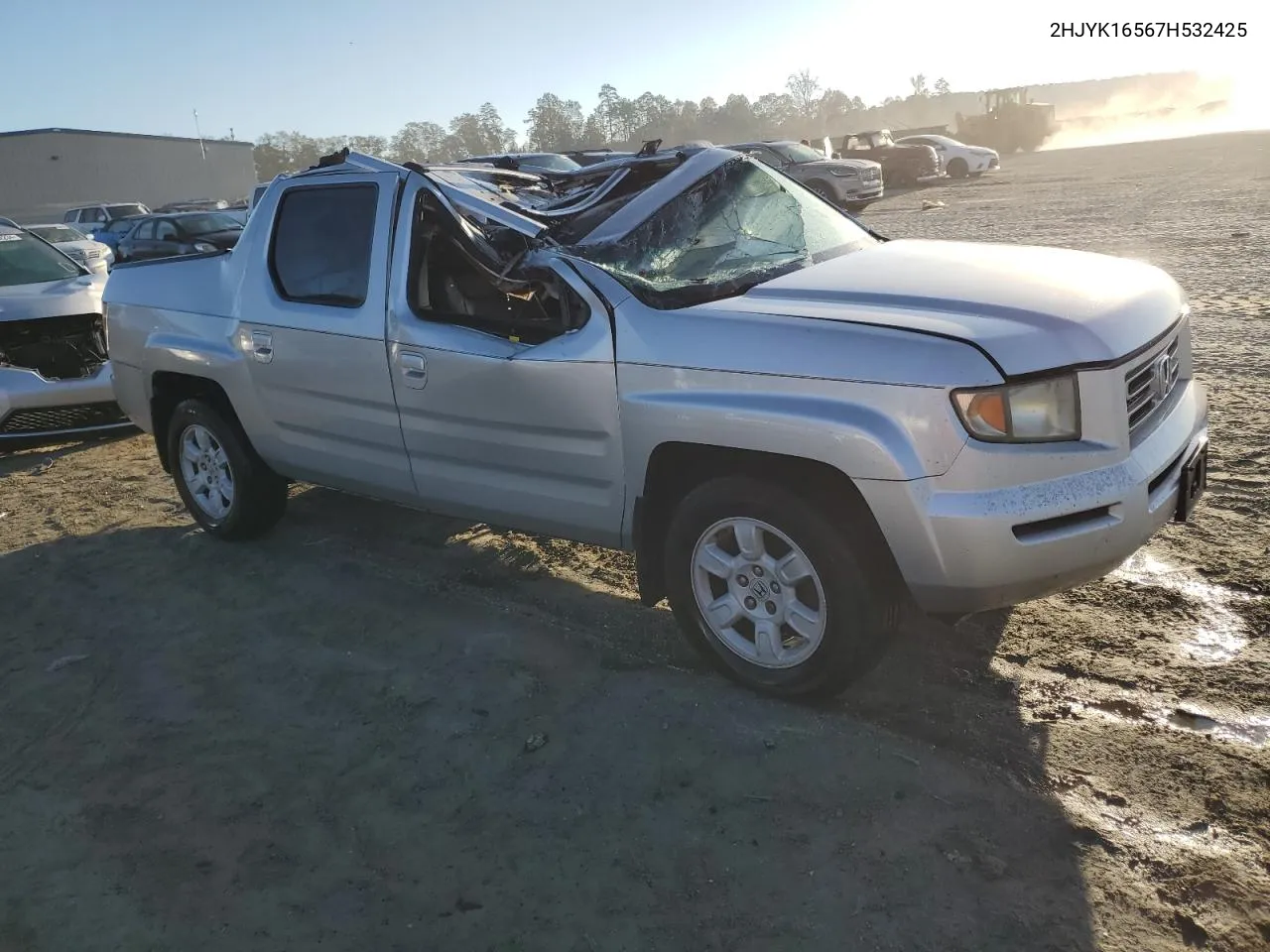 2007 Honda Ridgeline Rtl VIN: 2HJYK16567H532425 Lot: 75595574