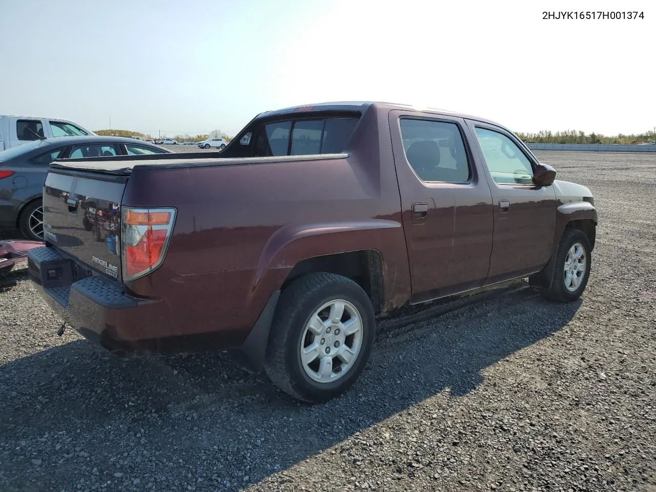 2007 Honda Ridgeline Rtl VIN: 2HJYK16517H001374 Lot: 75606864