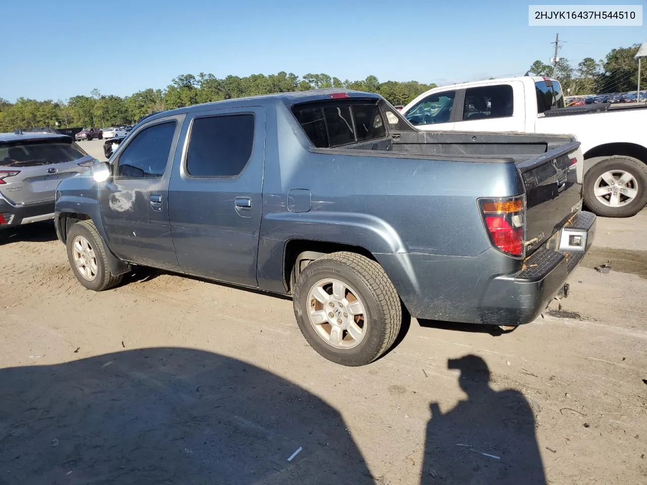 2007 Honda Ridgeline Rts VIN: 2HJYK16437H544510 Lot: 75795544