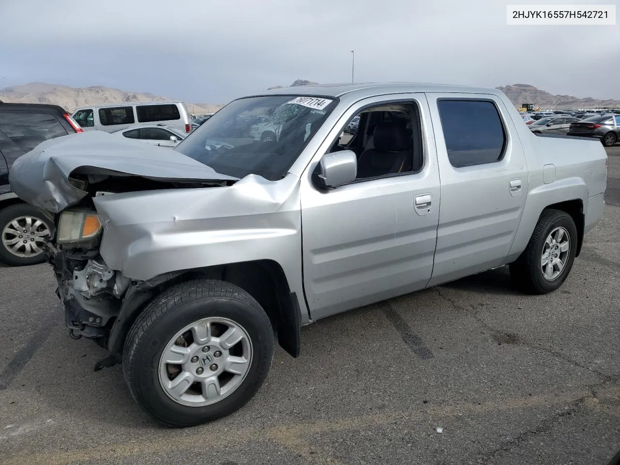 2007 Honda Ridgeline Rtl VIN: 2HJYK16557H542721 Lot: 76071714