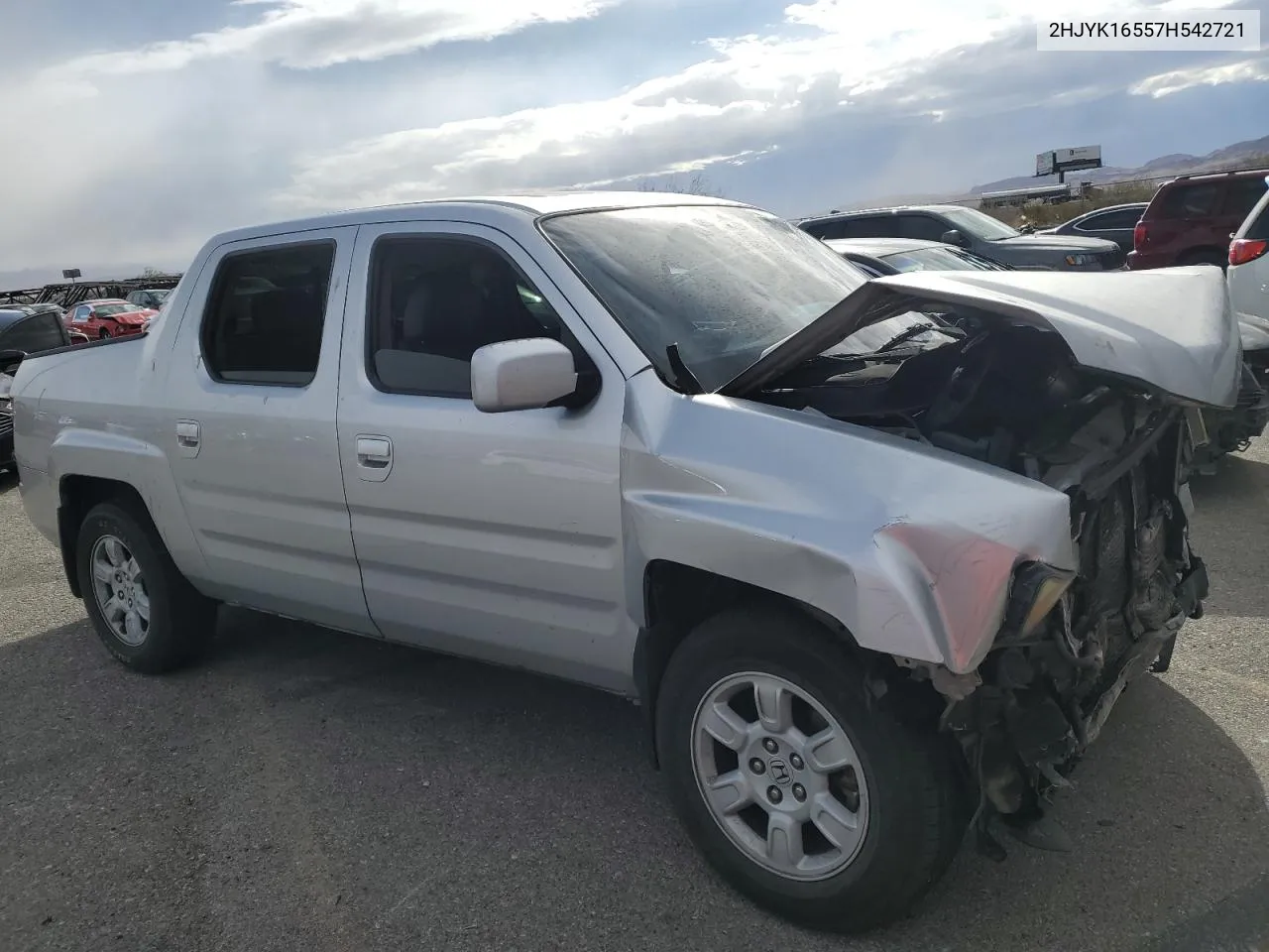 2007 Honda Ridgeline Rtl VIN: 2HJYK16557H542721 Lot: 76071714