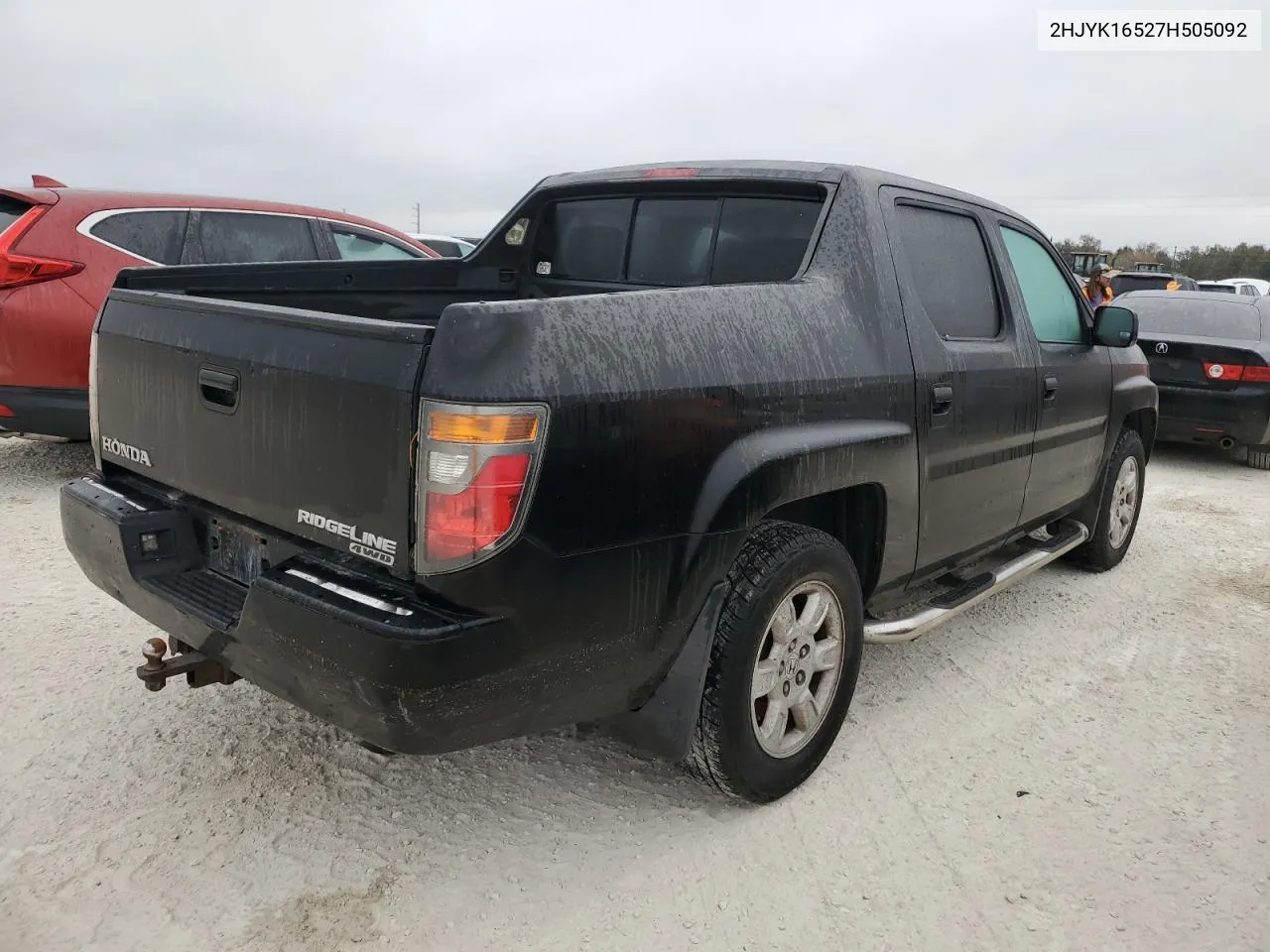 2007 Honda Ridgeline Rtl VIN: 2HJYK16527H505092 Lot: 76098994