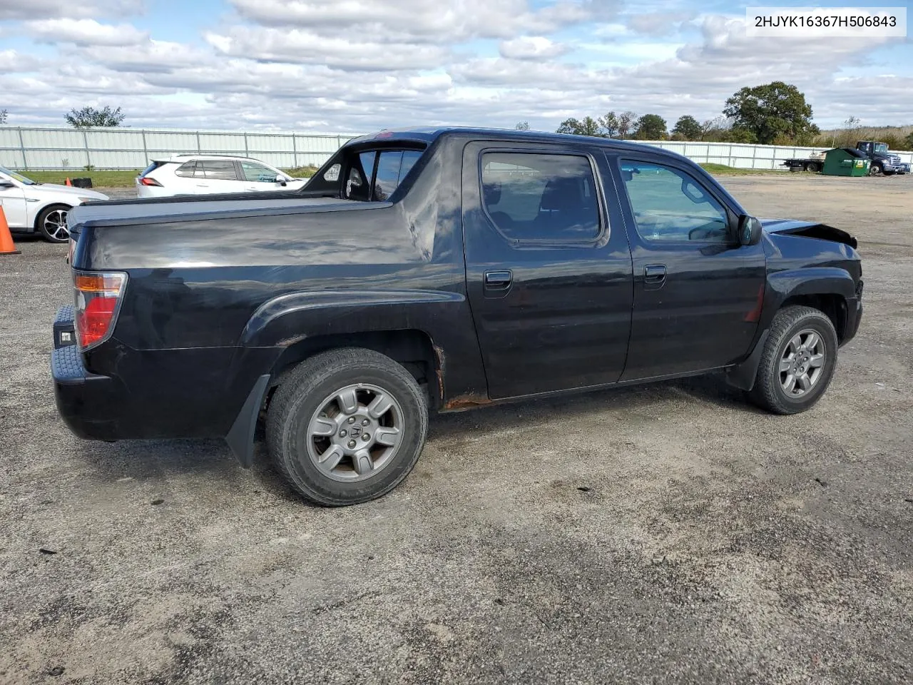 2HJYK16367H506843 2007 Honda Ridgeline Rtx