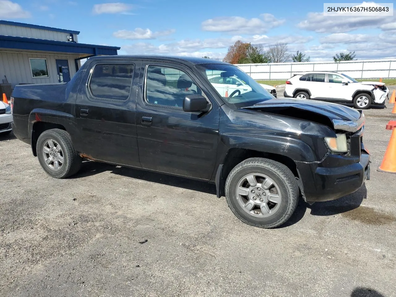 2HJYK16367H506843 2007 Honda Ridgeline Rtx