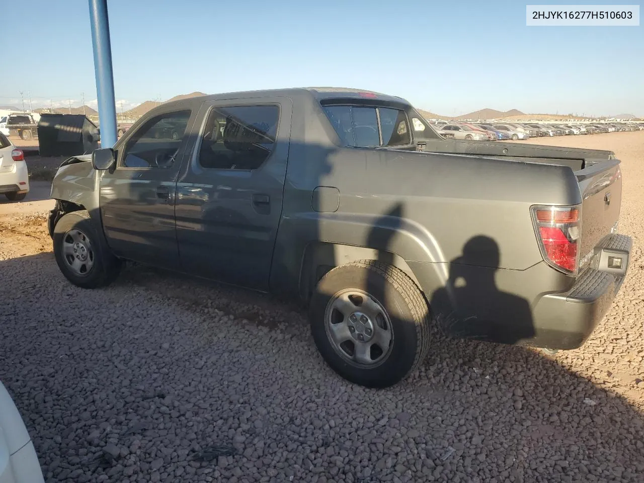 2007 Honda Ridgeline Rt VIN: 2HJYK16277H510603 Lot: 76344914