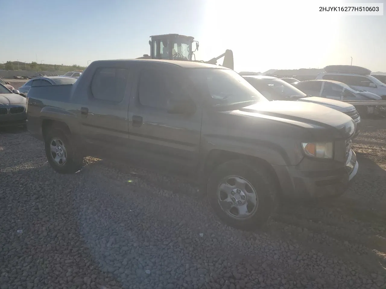 2007 Honda Ridgeline Rt VIN: 2HJYK16277H510603 Lot: 76344914