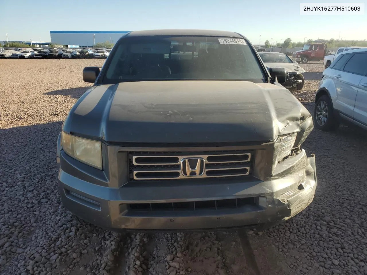 2007 Honda Ridgeline Rt VIN: 2HJYK16277H510603 Lot: 76344914