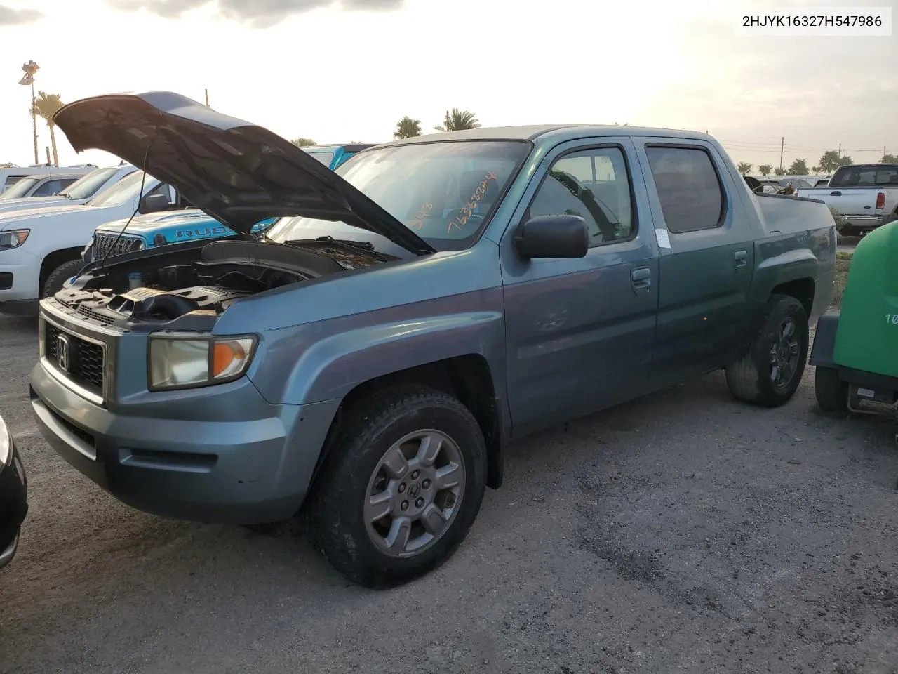 2007 Honda Ridgeline Rtx VIN: 2HJYK16327H547986 Lot: 76368824