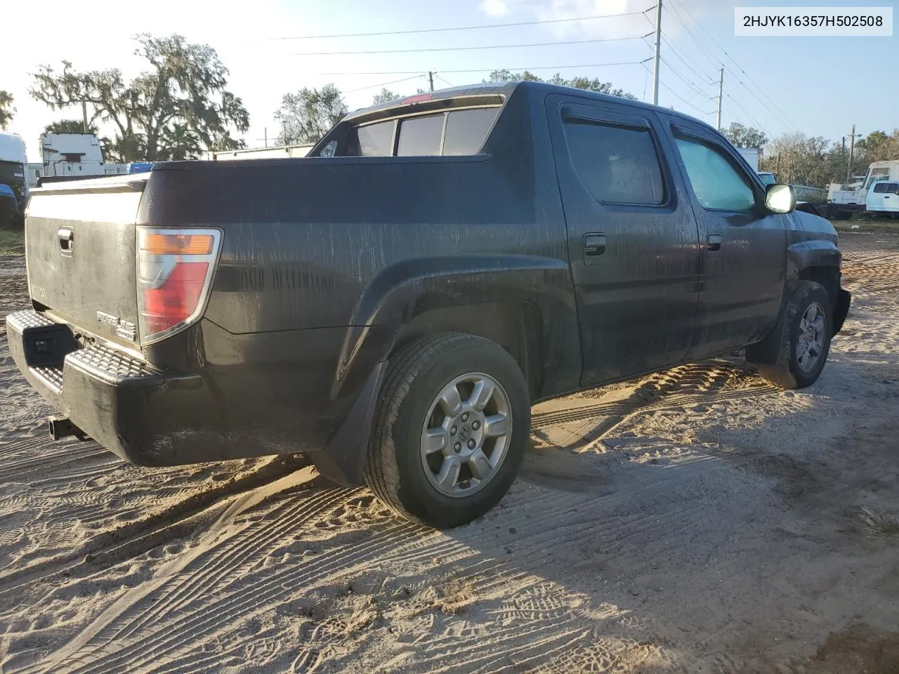 2007 Honda Ridgeline Rtx VIN: 2HJYK16357H502508 Lot: 76729334