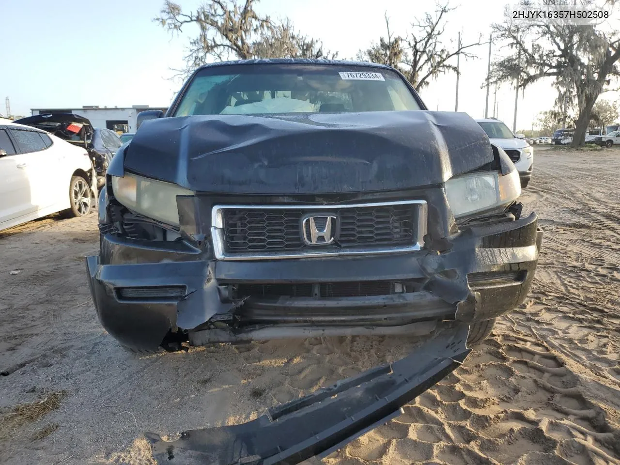 2007 Honda Ridgeline Rtx VIN: 2HJYK16357H502508 Lot: 76729334