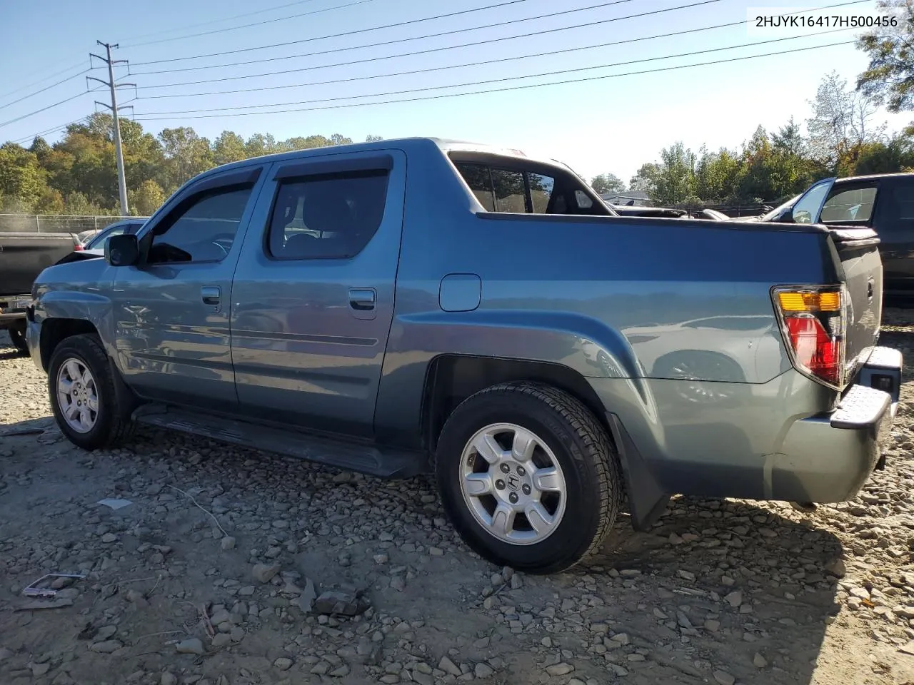 2007 Honda Ridgeline Rts VIN: 2HJYK16417H500456 Lot: 76860284