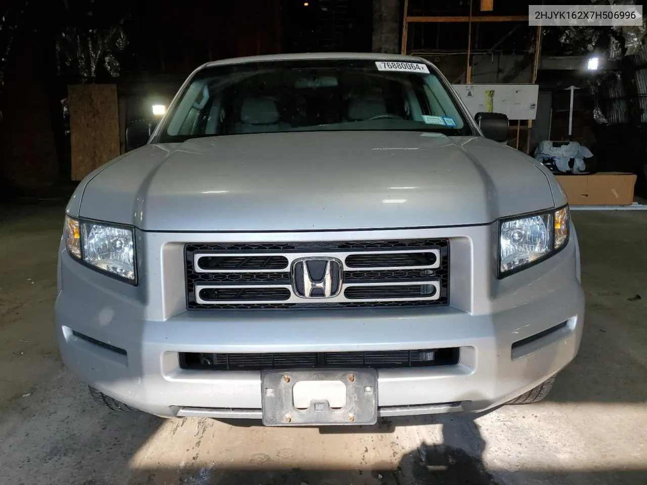 2007 Honda Ridgeline Rt VIN: 2HJYK162X7H506996 Lot: 76880064