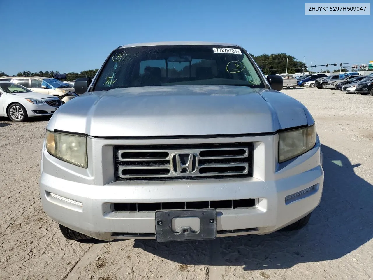 2007 Honda Ridgeline Rt VIN: 2HJYK16297H509047 Lot: 77270734