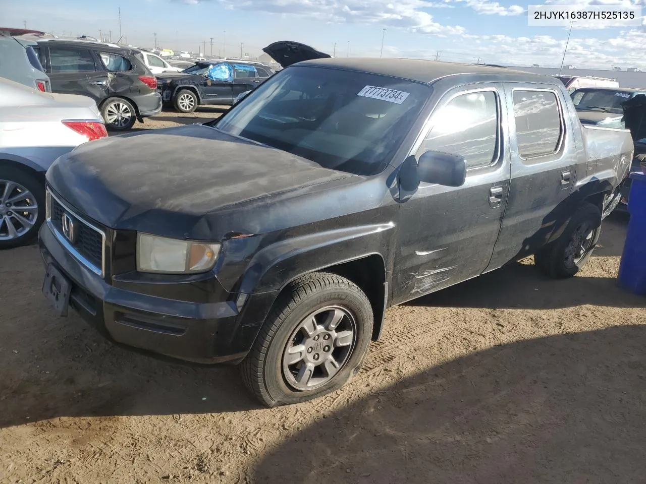 2007 Honda Ridgeline Rtx VIN: 2HJYK16387H525135 Lot: 77773734