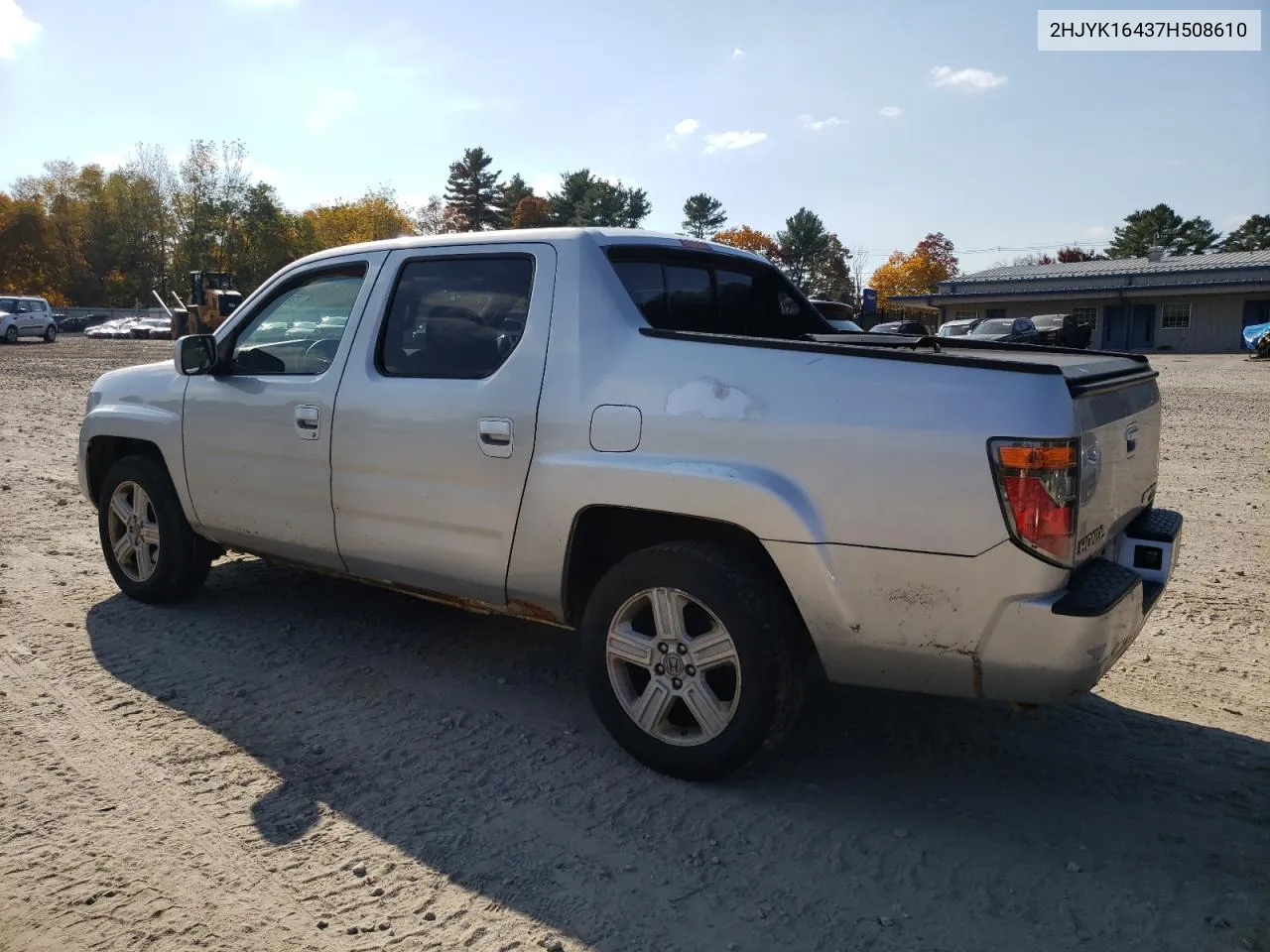 2007 Honda Ridgeline Rts VIN: 2HJYK16437H508610 Lot: 77855074