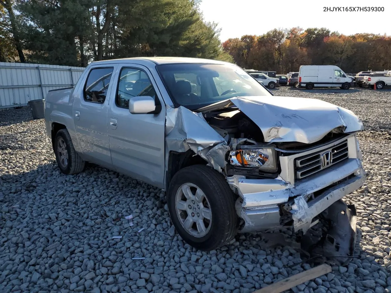 2007 Honda Ridgeline Rtl VIN: 2HJYK165X7H539300 Lot: 77871444