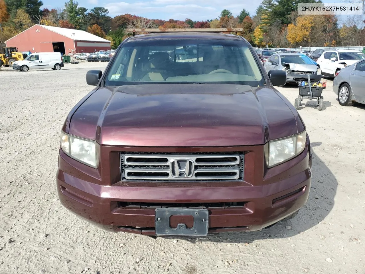 2HJYK162X7H531414 2007 Honda Ridgeline Rt