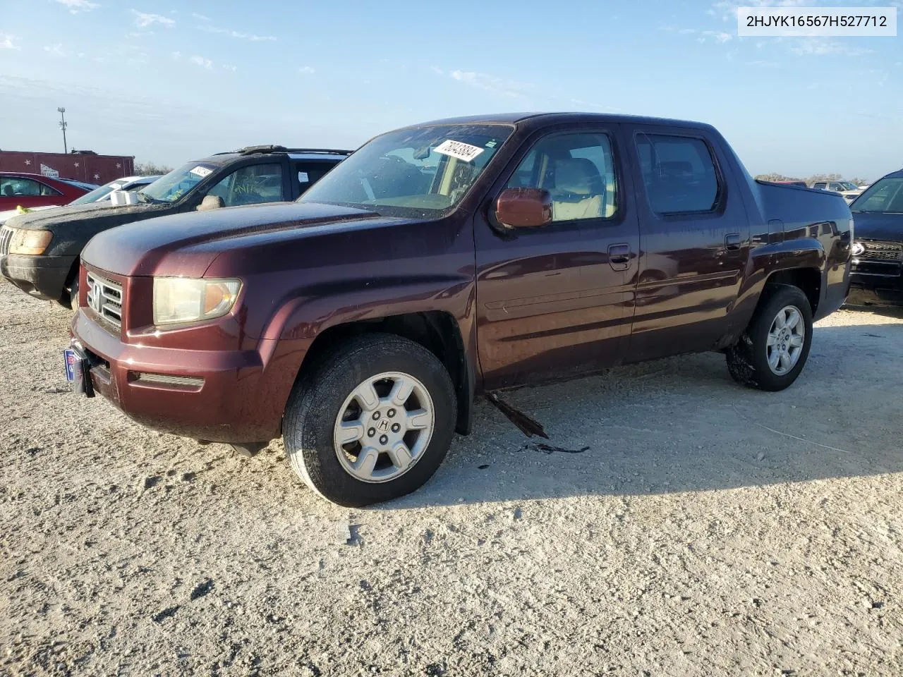 2007 Honda Ridgeline Rtl VIN: 2HJYK16567H527712 Lot: 78043884